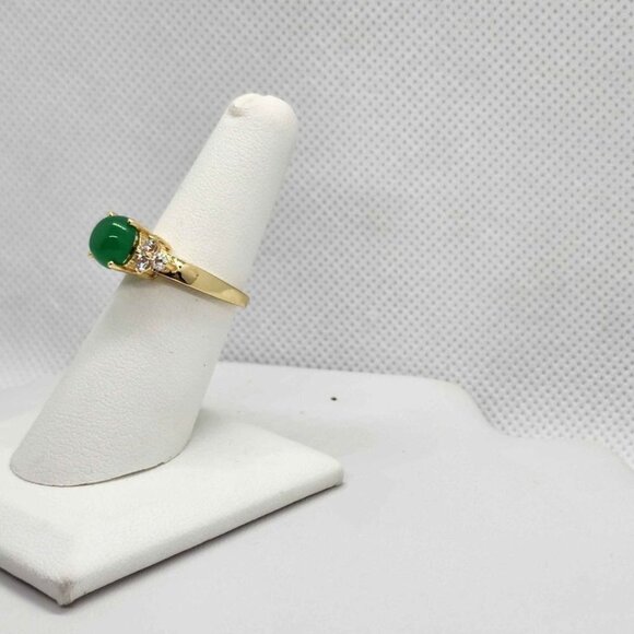Brand NEW   Round JADE  Ring - Picture 3 of 4